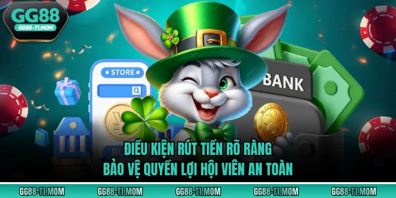 Điều kiện rút tiền rõ ràng, bảo vệ quyền lợi hội viên an toàn