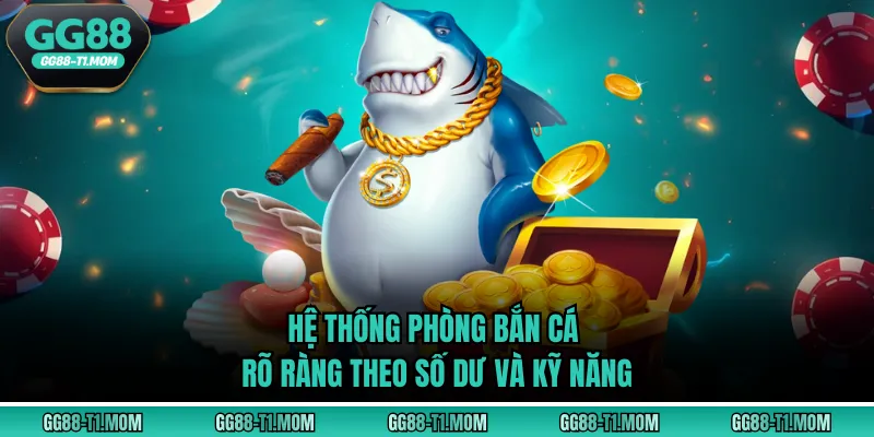 Hệ thống phòng bắn cá rõ ràng theo số dư và kỹ năng