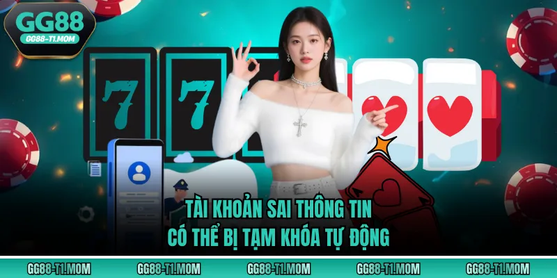 Tài khoản sai thông tin có thể bị tạm khóa tự động